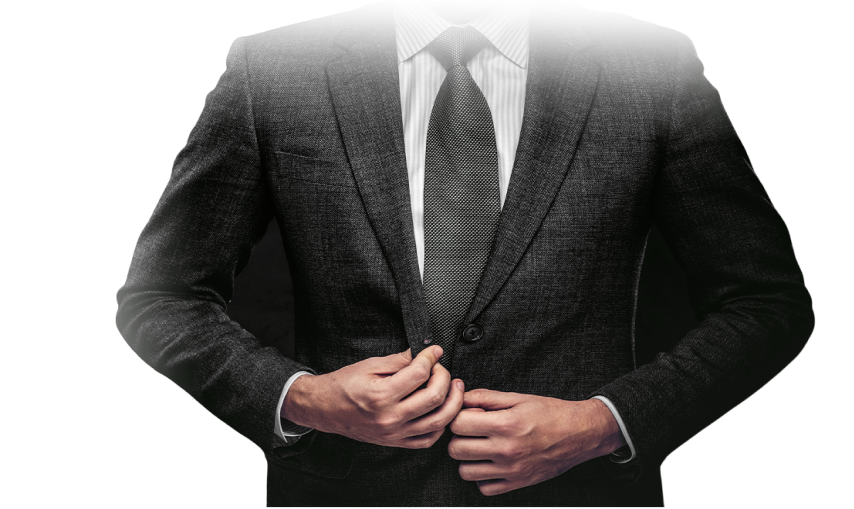 A professional man in a suit